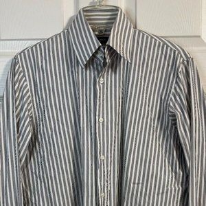 Men's HUGO BOSS Blue Long Sleeve Dress Shirt Size 15 1/2 /32-33